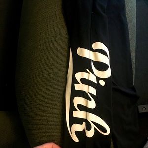 Pink leggings size Large